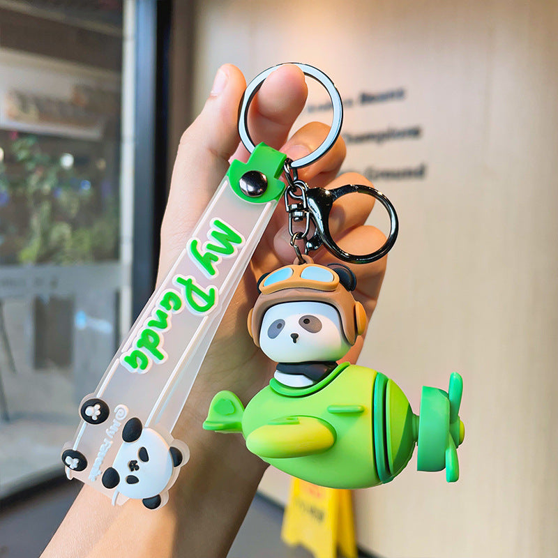 Wholesale Cute Panda Silicone Keychain